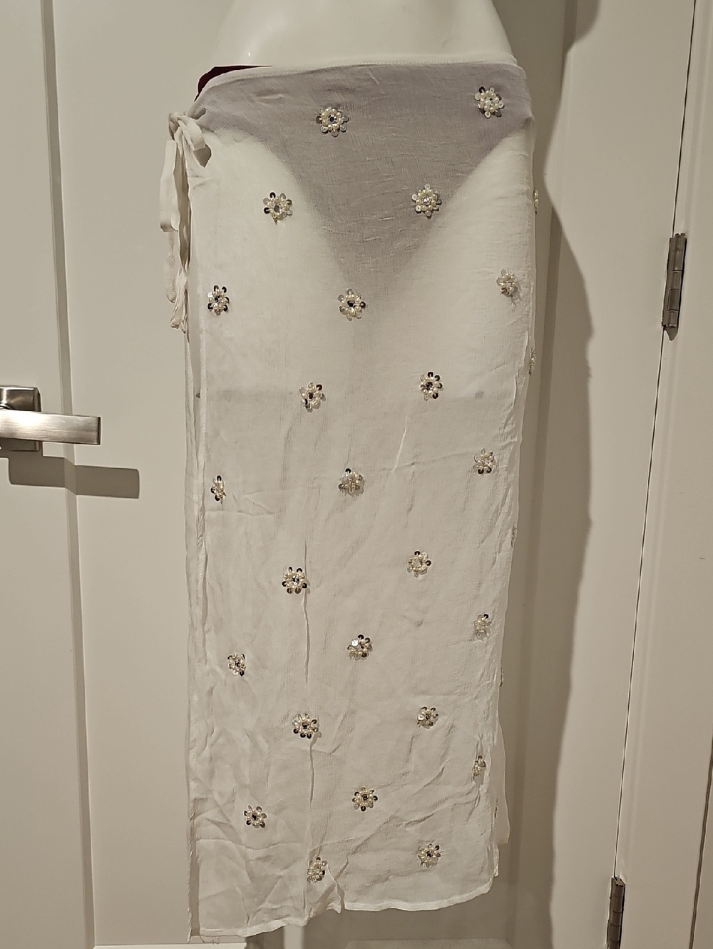 Free People Embellished Apron Sarong